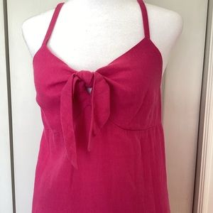 Old Navy Linen Sundress Fushia/Pink